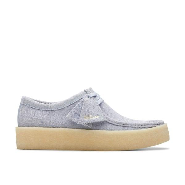 Clarks Mens Wallabee Suede Shoes - Grey - 