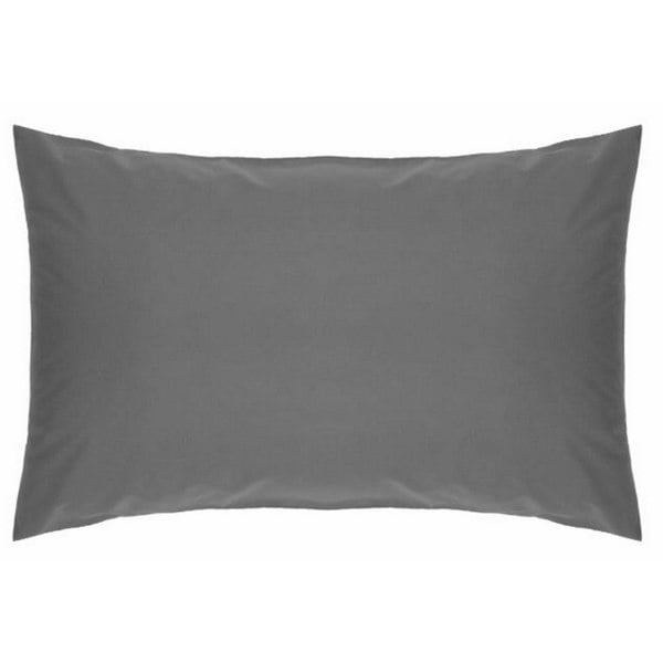 Belledorm Easycare Percale Housewife Pillowcase - Grey