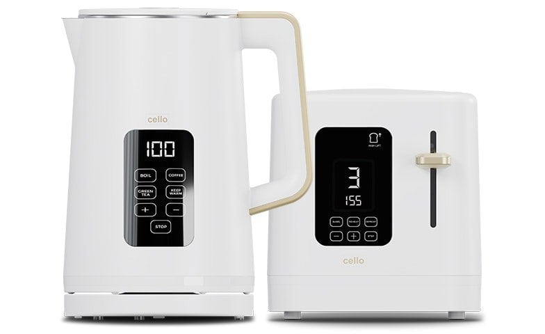 Cello Breakfast Bundle - Digital Kettle and 2 Slice Toaster (Copy)