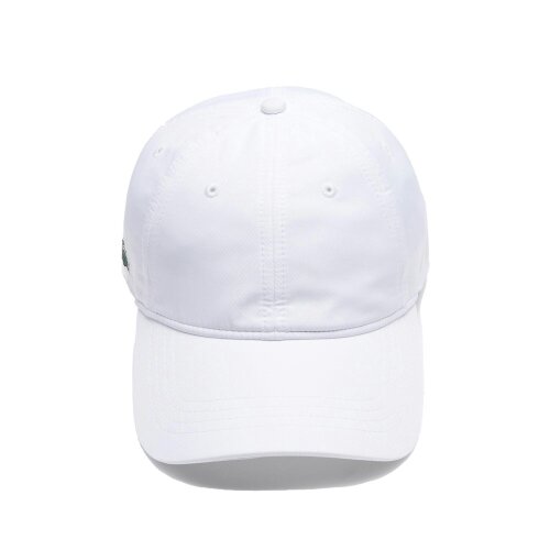 Lacoste Sport Lightweight Diamond Taffeta Baseball Cap White