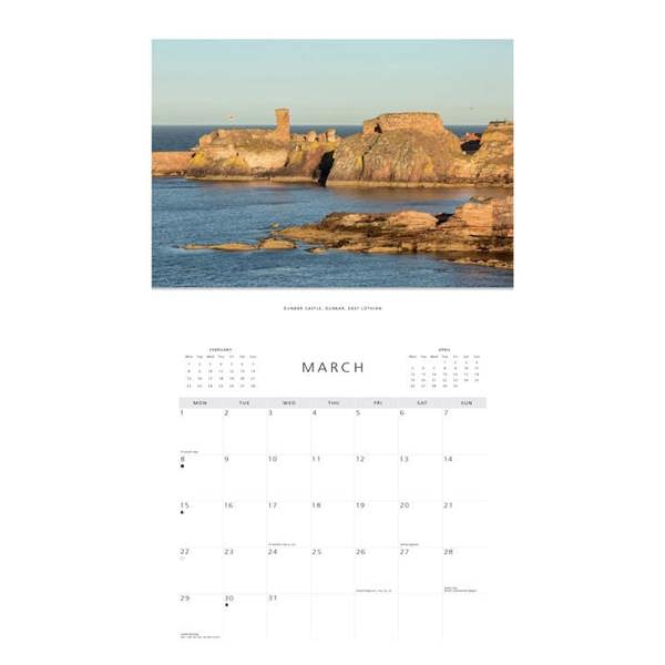 Colin Baxter, Scottish Castles Calendar 2027, Wall Calendars, Month To View, Travel, Gift