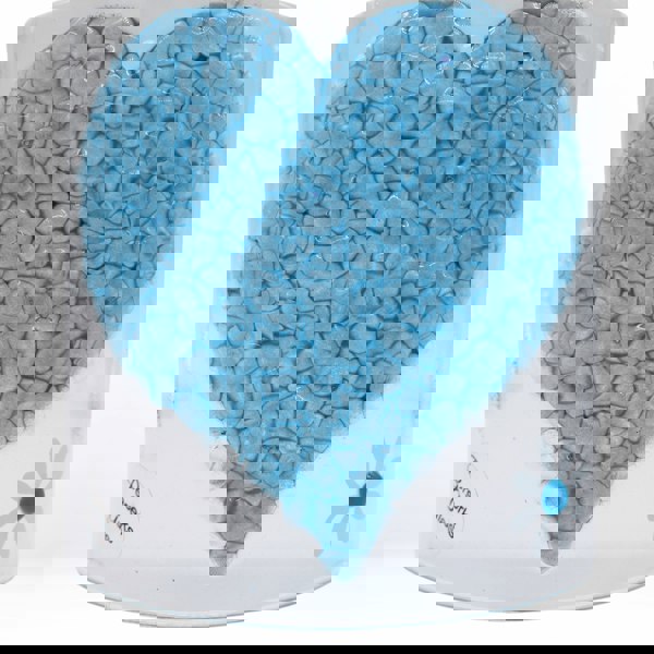 Glass Curve - Heart - Blue