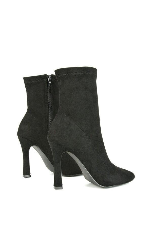 XY LONDON Ankle Boots Stretch Sock Zip Stiletto Heels