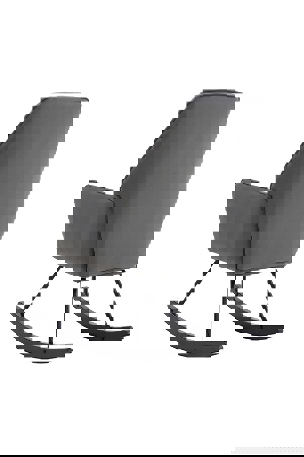 Living and Home Comfy Grey Nursery Rocking Chair