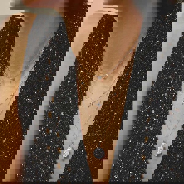 Ania Haie Miss Dainty Sterling Silver Starry Charm Pendant Necklace N065-08H