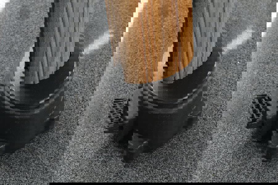 Garden Impressions Hawaii Deluxe 300cm x 300cm Teak Effect Pole Square Cantilever Parasol with 90kg Moveable Granite Base