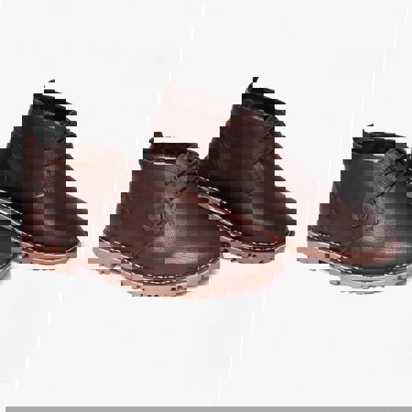 Popps COOPER Mens Desert Boots Dark Brown