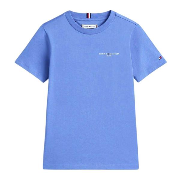 Tommy Hilfiger Childrens/Kids Logo Cotton Regular T-Shirt - Sapphire Blue - 