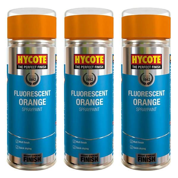 Hycote 3X Hycote Fluorescent Orange Spray Paint 400ml