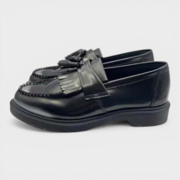 Dr. Martens Adrian Tassel Arcadia Leather Loafers Black