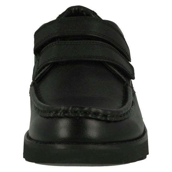 Clarks Boys Clarks Hook And Loop Fastening Formal Shoes Crown Tate