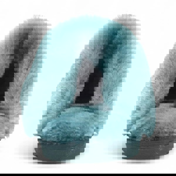 Infinity Leather Luna - Women's Sheepskin Suede Mule Slippers