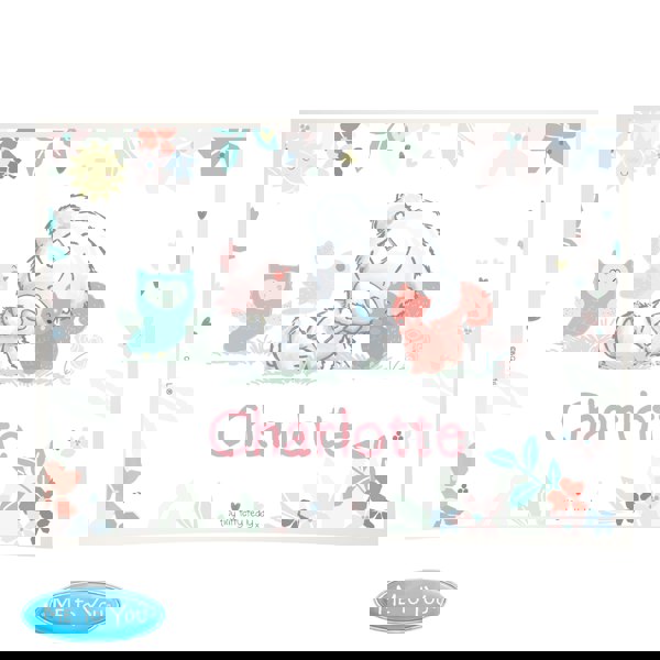 Personalised Memento Company Personalised Tiny Tatty Teddy Woodland Animal Placemat