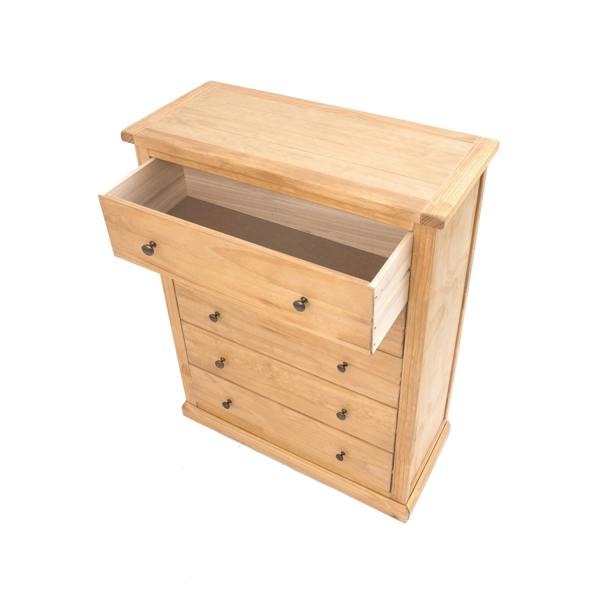 Cabinet Bits Lucca 5 Drawer Chest of Drawers Brass Knob