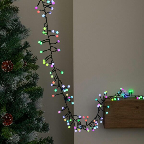 Samuel Alexander 2.5m 250 LED Colour Changing Globe Cluster Christmas String Lights