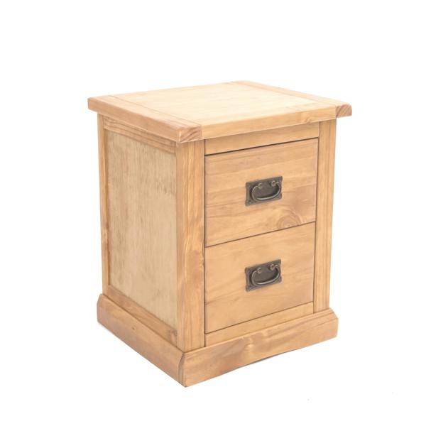 Cabinet Bits Lucca 2 Drawer Bedside Table