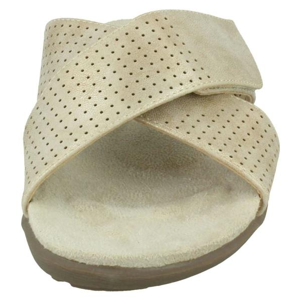 Eaze Ladies Eaze Cross Strap Mules F00295