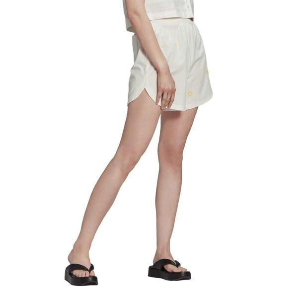 Adidas Womens/Ladies Logo Sweat Shorts - White - 