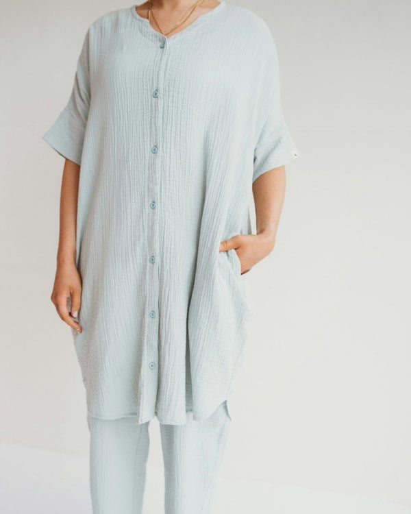 Kate Light Green Barrel Leg Trousers- image 4