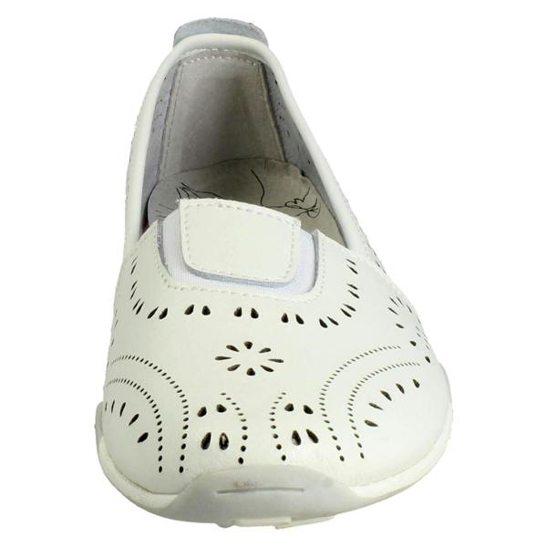 Down to Earth Ladies Down To Earth Punch Detail Casual Shoes F80578