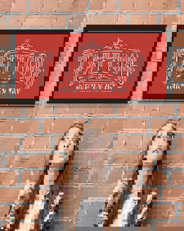 Personalised Tattoo Parlour Sign - Framed Wall Art with Attitude