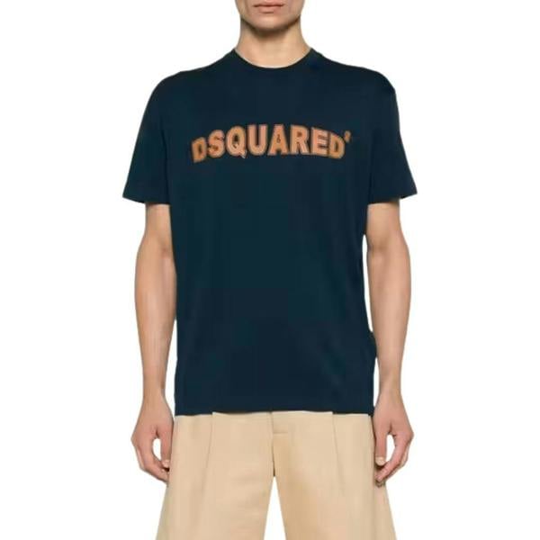 DSquared2 Mens Logo Cool Fit T-Shirt - Blue Navy - 