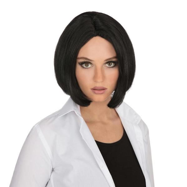 Bristol Novelty Womens/Ladies Centre Parting Wig - Black - 