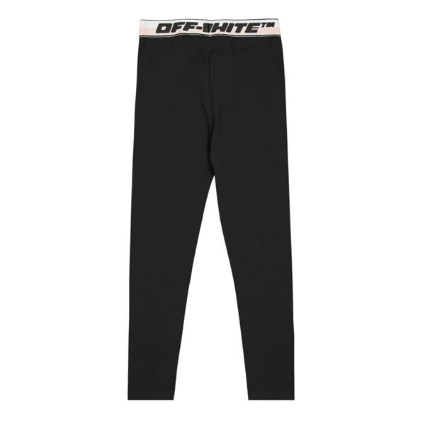 Off White Childrens/Kids Logo Leggings - Black - 