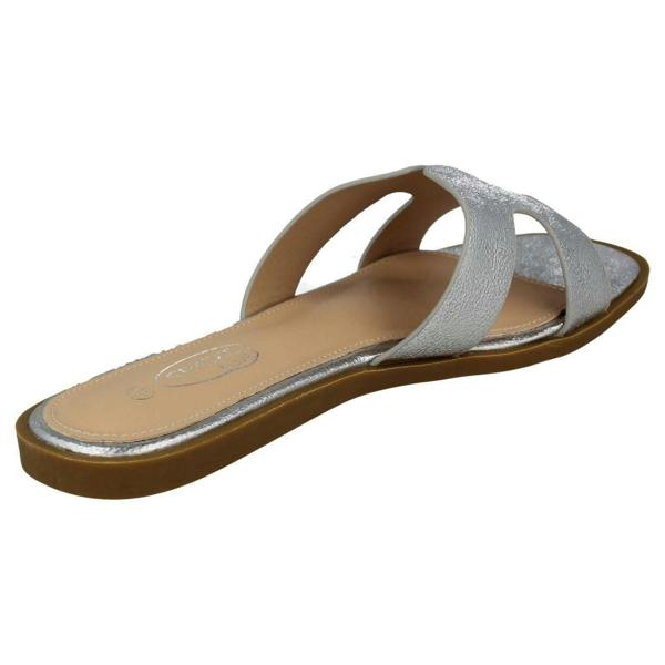 Spot On Ladies Spot On Casual Open Toe Summer Mule
