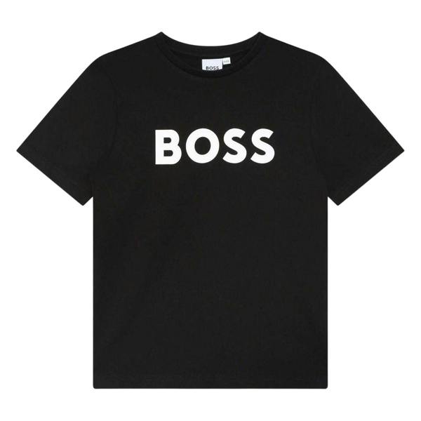 Boss Childrens/Kids Large Logo T-Shirt - Black - 
