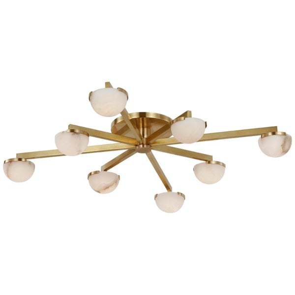 Kelly Wearstler Pedra Large Staggered Arm Flush Mount Light