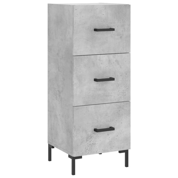 Berkfield Highboard Concrete Grey 34.5x34x180 cm Engineered Wood