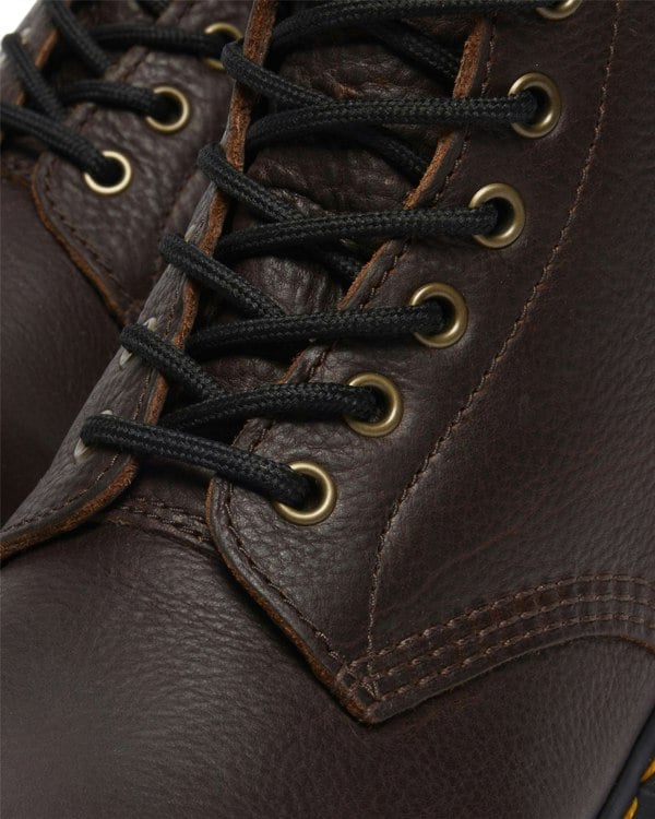 Dr. Martens 1460 Pascal Warm Lined 8 Eye Leather Dark Brown Boots