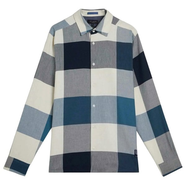 Ted Baker Mens Neetly Long-Sleeved Shirt - Blue