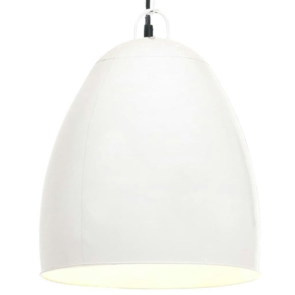 Berkfield Industrial Hanging Lamp 25 W White Round 42 cm E27