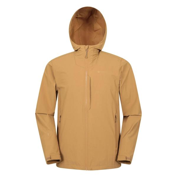 Mountain Warehouse Mens Retreat Packable Soft Shell Jacket - Tan
