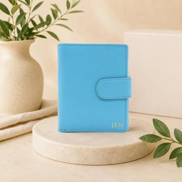 PRIMEHIDE Small Real Leather Trifold Purse for Women - RFID Ladies Leather Wallet with Coin Pocket - Miami
