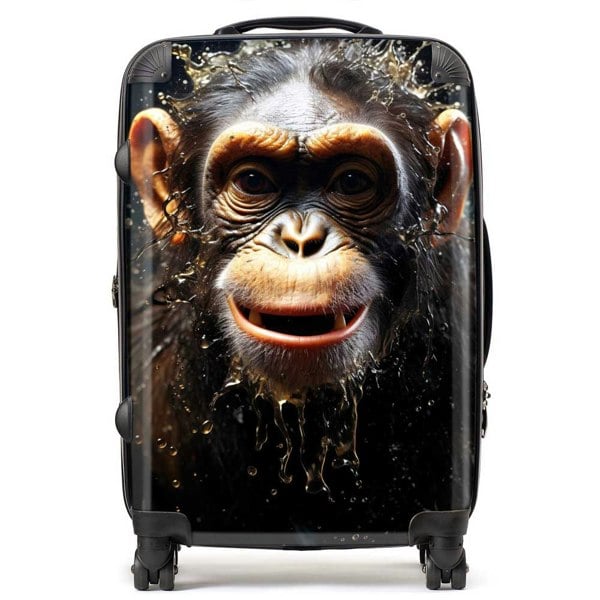 Warren Reed Realistic Monkey Face Splashart Suitcase