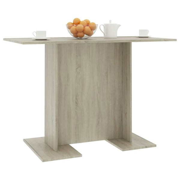 Berkfield Dining Table Sonoma Oak 110x60x75 cm Engineered Wood