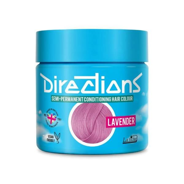 Directions 4 x La Riche Directions Semi-Permanent Hair Color 100ml Tubs - Lavender