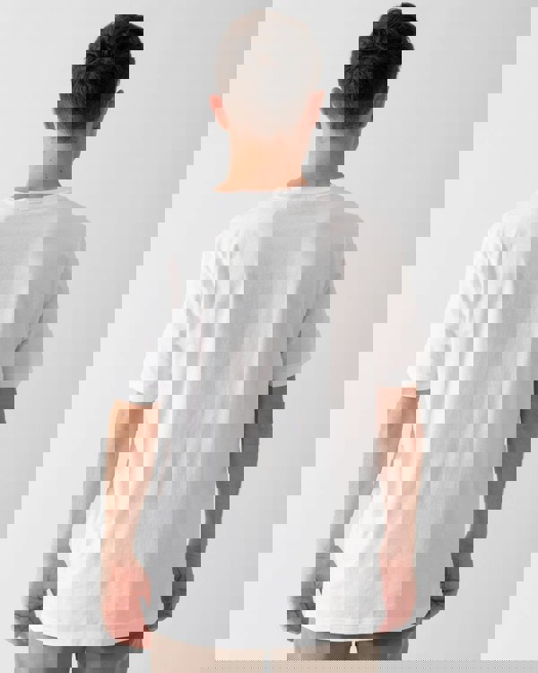 BOSS Green Tee Pima Mens Logo T-Shirt - White 100