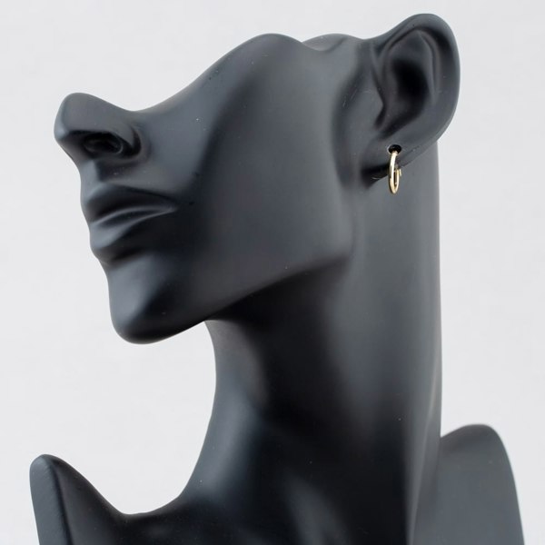 T. H. Baker 9ct Yellow Gold 13mm Sleeper Hoop Earrings 1.53.9829