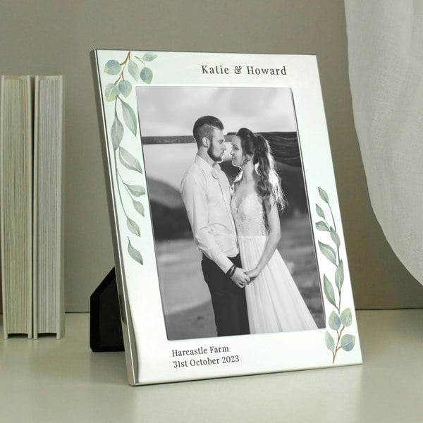 Personalised Memento Company Personalised Botanical 5x7 Photo Frame