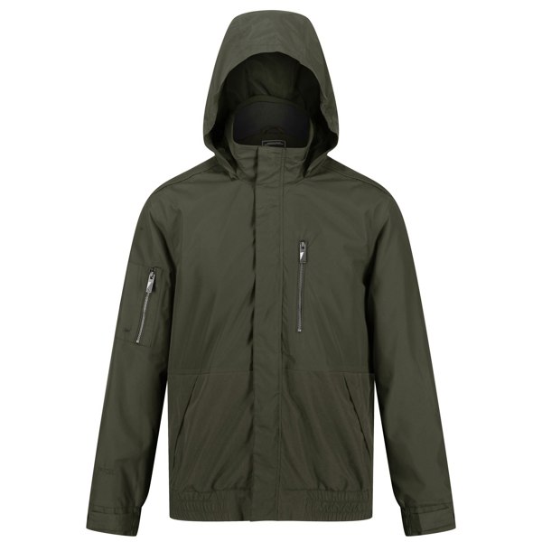 Regatta Men's Feelding Linear Waterproof Bomber Jacket - Dark Khaki