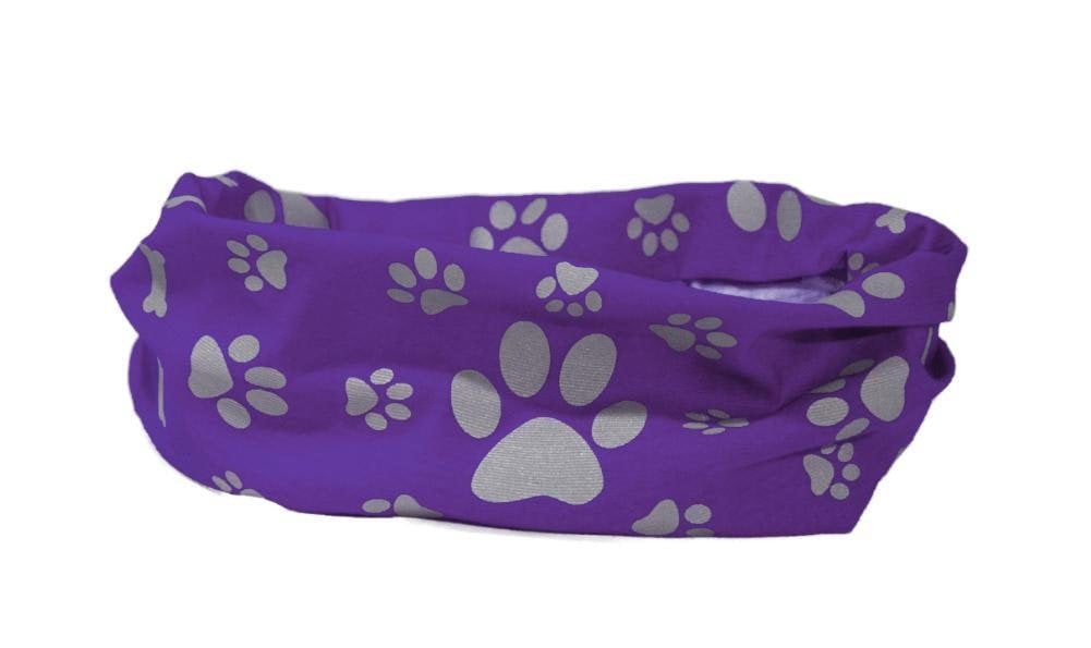RUFFNEK Reflective Purple Dog Snood Scarf/Bandana
