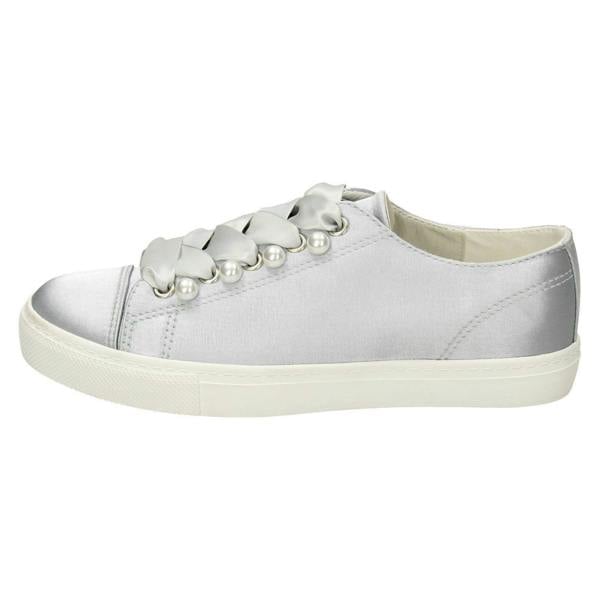 Spot On Ladies Spot On Ribbon Lace Up Pumps