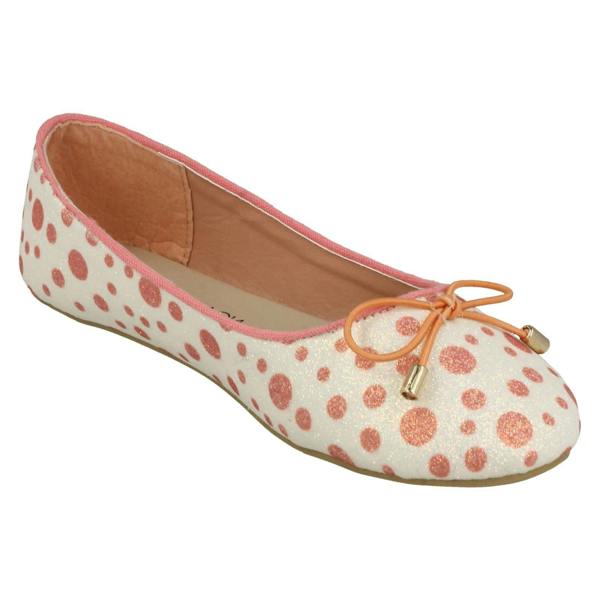 Spot On Girls Spot On Spotted Ballerinas