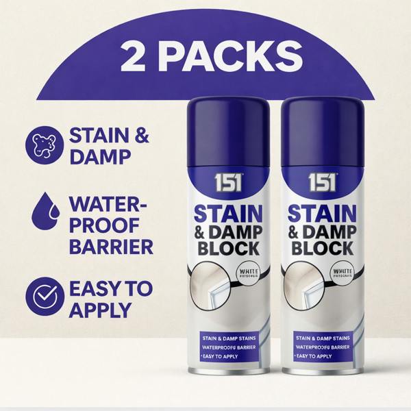 151 2X 151 Stain & Damp Block White Satin Finish 400ml