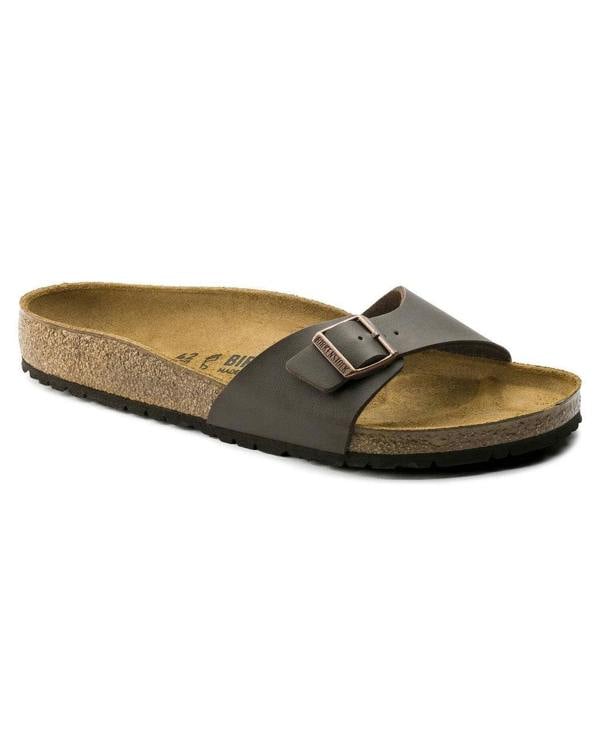 Birkenstock Madrid Birko-Flor Womens Sandals - Dark Brown - CHO - Designer Womens Sandals