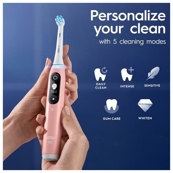 Oral-B iO 6 Electric Toothbrush Designed By Braun - Pink